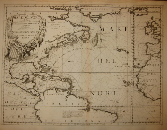 Coronelli Vincenzo Maria (1650-1718) Mare del Nord 1691 Venezia 